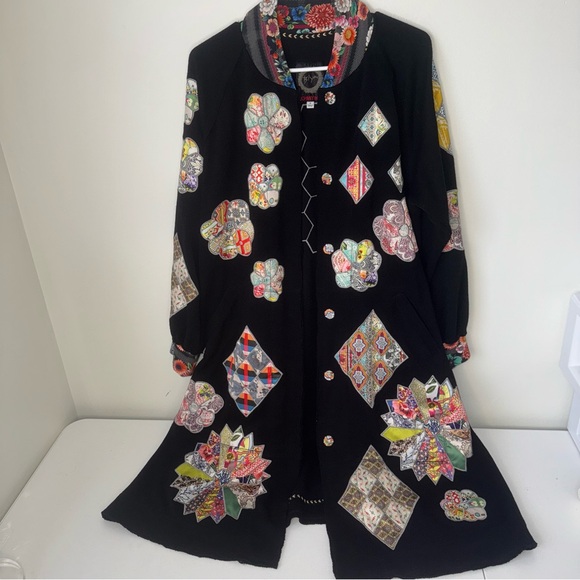 Johnny Was Jackets & Blazers - BIYA JOHNNY WAS GLINDA APPLIQUE JACKET sz M